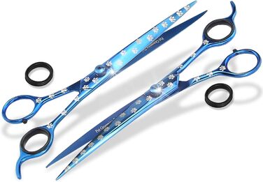 Набір для стрижки собак з 2 частин: професійна шерсть та ножиці для лап TITAN 20,32 см (8 дюймів)