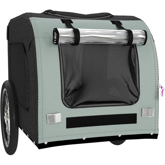 Фahrрадіаnгeр для собак Сірий та Чорний, Oxford-Gewebe & Eisen, Модель 93839