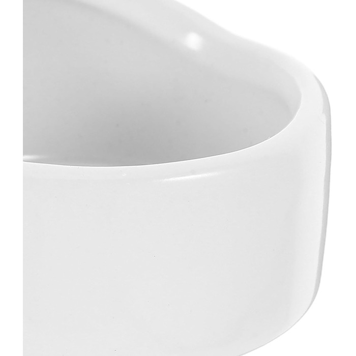 Набір мисок для гризунів Ipetboom (2 шт.) - білі миски для води та їжі для хом'яків, кроликів, морських свинок, мишей (середній)