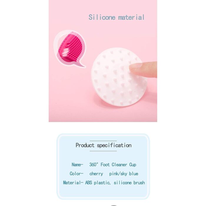 Автоматична мийка лап для тварин AXTMR з ручкою, велика рожева, для собак та котів