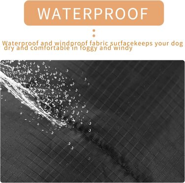 Зимовий теплий водонепроникний одяг для собак Eastlion - куртка для цуценят та собак, жилет з кільцем D, червоний, розмір M