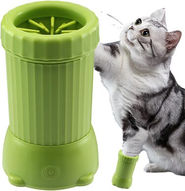 Автоматичний мийник лап для собак - USB зарядка, для подорожей та прогулянок (зелений)