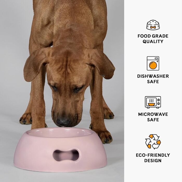 Миска для собак Pappy від UNITED PETS, екологічна, Made in Italy, рожева, 350 мл