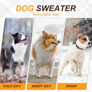 Пуловер для маленьких собак BEAUTYZOO, рогатий пуловер, теплий зимовий одяг, для холодної погоди, одяг для маленьких та середніх собак, цуценят, дівчаток та хлопчиків, хакі, розмір M (спинка: 41 см, груди: 53 см, шия: 33 см)