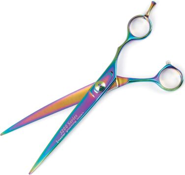 Професійна вигнута ножиця для грумінгу собак Master Grooming Tools Rainbow Series 5200 – 21,5 см