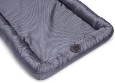 Матрац для собак Petface з memory foam, водовідштовхувальний, сірий, розмір 70 x 43 x 8 см