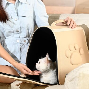 Транспортна переноска для собак та котів | Складана переноска для тварин (хакі)