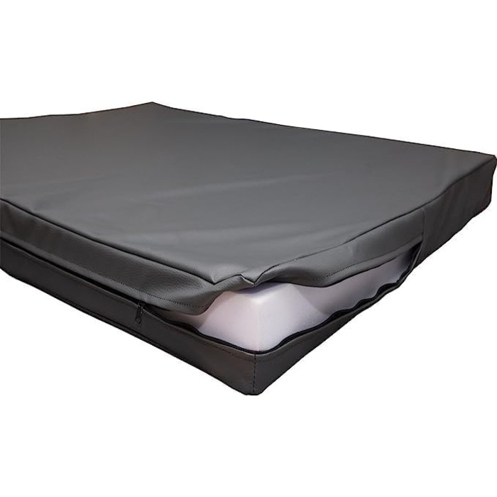 Килимок для собак CopcoPet Jumbo – міцне штучне шкіряне покриття, легко миється, не слизький, для середніх собак, квартира, сад, переноска, кемпінг – надзвичайно товстий (90 x 70 x 8 см, ортопедичний, тигровий малюнок)