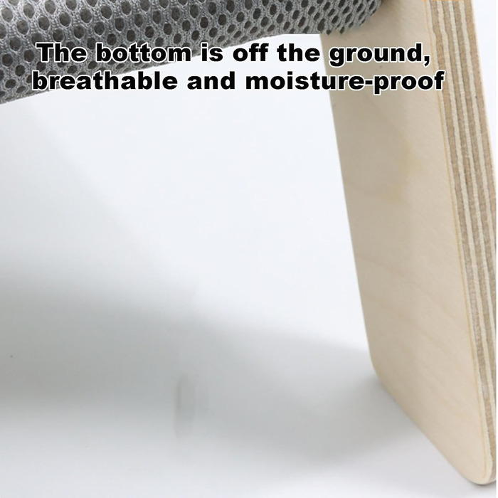 Підвищене ліжко для домашніх тварин з дерев'яним каркасом, софа для котів знімний чохол, стабільне підвищене ліжко для собак, софа для собак з дерев'яним каркасом, підвищене ліжко для собак маленьких порід, меблі для домашніх тварин з натурального дерева 