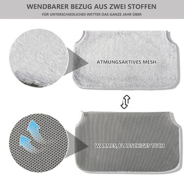 Гамак для котів Bibykivn на вікно, розкладний, сірий плюш + сітка, 52×30 см