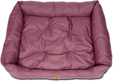 Ліжко для собак PaLulli Animal - міцне, водонепроникне, з м'яким знімним подушками, 115x85x18 см, Бордовий