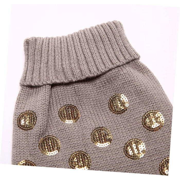 Теплий одяг для собак Angoiy Strickpuover - зимовий пуловер для собак, сірий, XXL