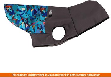 Водонепроникний дощовик для собак BPS з капюшоном та кишенею, 100% поліестер, M, Синій, BPS-9701AZ (7XL, Декоративний синій)