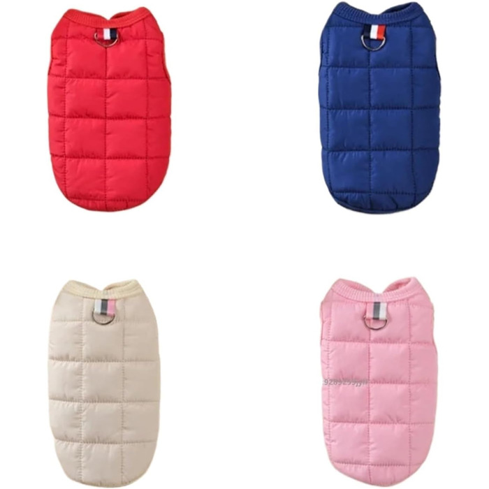 Зимовий теплий одяг для собак, вітронепроникний, утеплений жилет з флісовою підкладкою, одяг для чихуахуа та аксесуари для домашніх тварин для холодної погоди, легкий та ізольований бежевий XL