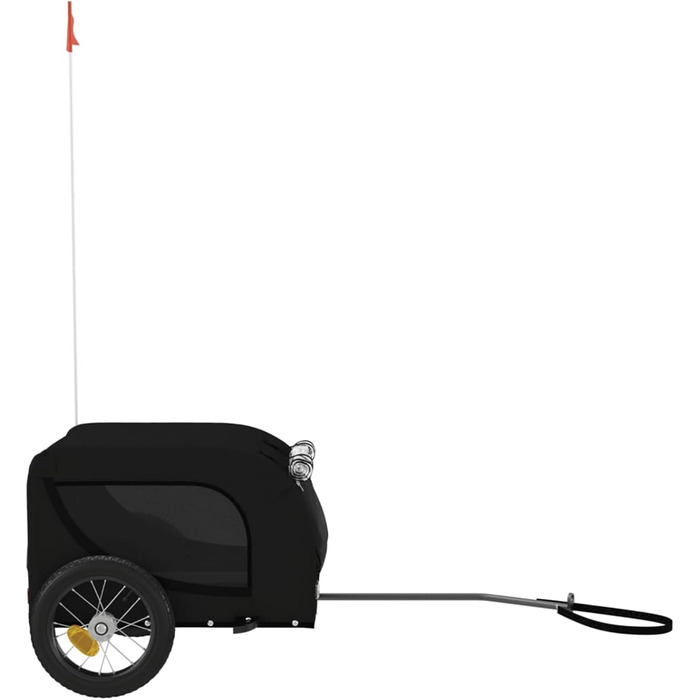 Зручний та безпечний велосипедний причіп для собак Robuster Oxford, чорний, до 30 кг, модель 93996