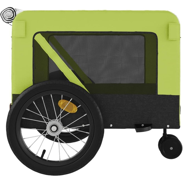 Причіп для собак та котів Eisen-Rahmen, Oxford-Gewebe, PVC-дах, 63x123x66 см, чорний, модель 93916