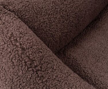 Ортопедичне собаче ліжко Knuffelwuff з м'якого штучного хутра, вовна, XXL 120 x 85 см, коричневе | Знімний чохол | Практичне прання | Для великих, середніх та маленьких собак, розмір 120 x 85 x 25 см