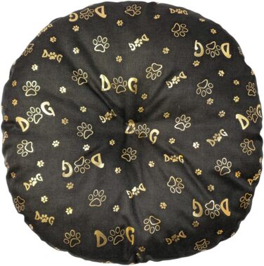 М'який лежак для собак та котів, круглий, ⌀ 60 см, коричневий колір. Лежанка для собак, лежанка для котів, килимок для тварин, матрац для собак або котів. Можливість прання. Ідеально підходить для переносних кліток або лежанок для тварин. ⌀ 60 см, темно-к