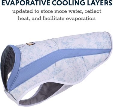 Охолоджувальний жилет для собак RUFFWEAR Swamp Cooler, SPF 50+, фіолетовий, XXS (33-43 см), максимальний захист від сонця та спеки, з отвором для шлейки