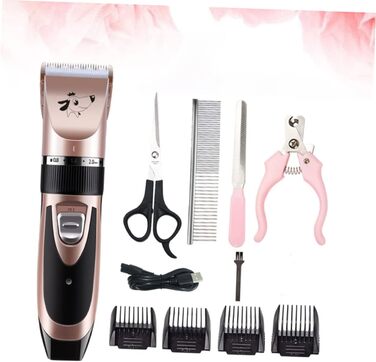 Електрична машинка для стрижки собак Sosoport з аксесуарами. Ергономічний дизайн для безпечного та тихого догляду