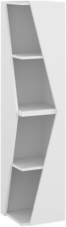 Пенал для ванної Vicco Benno, дуб, 31.6x70.5 см, з відкритими полицями, 2 шт, білий