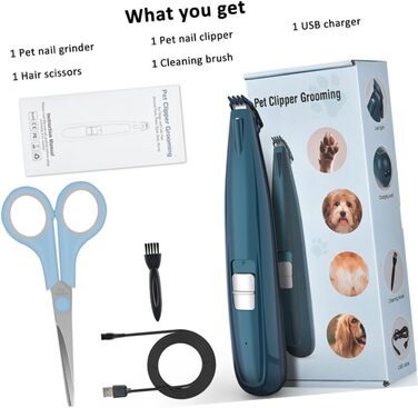 Триммер для догляду за подушечками лап собак BESPORTBLE - безшумний електричний інструмент для грумінгу з керамічними лезами для собак та котів