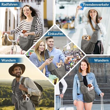 Сумка-переноска для собак SlowTon, сіра, S (для тварин 1,3-3,6 кг)