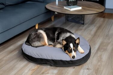 Подушка для тварин Karlie Kissen Oval, сіро-чорна, розмір 90x66x10 см