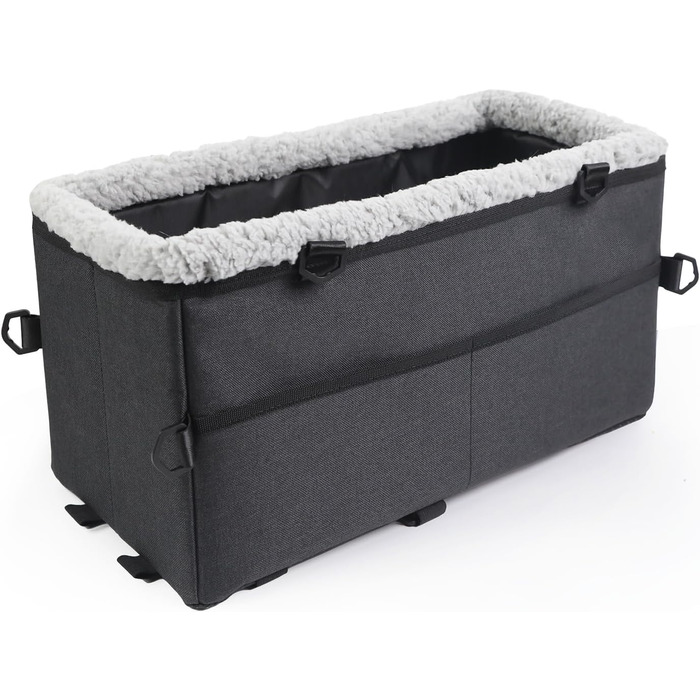 Автокрісло для собак - автокрісло для маленьких собак, з подвійним ременем безпеки, знімний чохол, сумка для зберігання