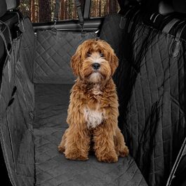 Захист для заднього сидіння автомобіля для собак Hainberger: водовідштовхувальний, стійкий до подряпин, з боковим захистом та оглядовим вікном, 137x147 см