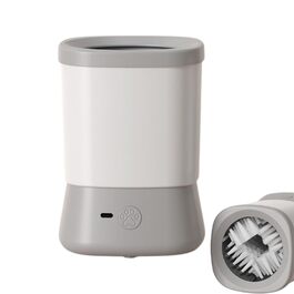 Очищувач лап для собак | Мийка лап | Захист від бруду для дому, подорожей, кемпінгу, прогулянок (сірий)