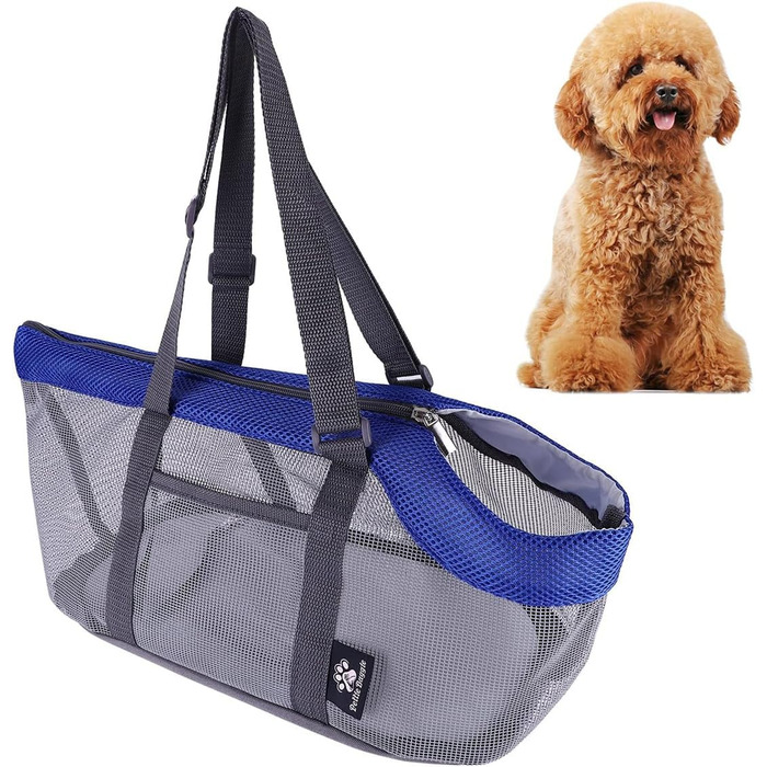 Транспортна сумка для тварин: переноска для маленьких собак, котів та інших дрібних тварин (блакитна)