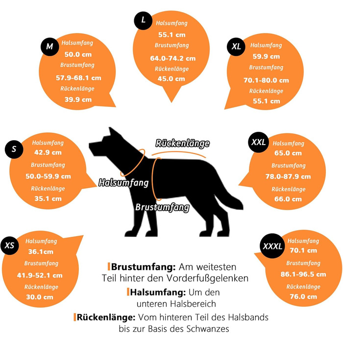 Зимовий теплий куртка для собак, непромокаємий, вітрозахисний, з регульованою застібкою, оранжево-чорний (XS, 43.2-50.8 см)