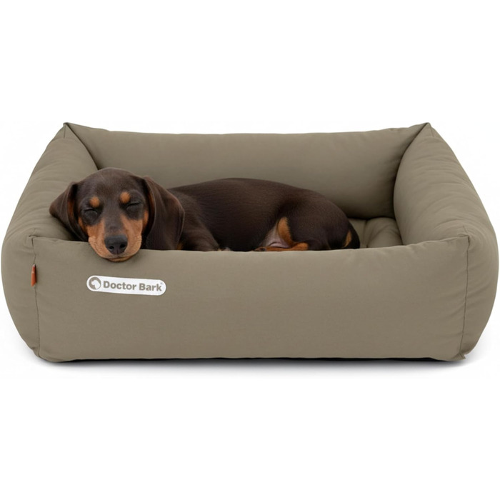 Ортопедичне ліжко для собак Doctor Bark - зручне та гігієнічне, 70x60 см, золото-коричневе (S)