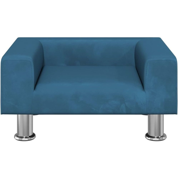 Ліжко для собак та котів, м'яке, зручне, синього кольору (50x40x26,5 см)