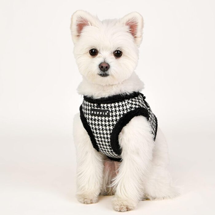 Шлея Puppia для малих і середніх собак, регульована, чорна, розмір M