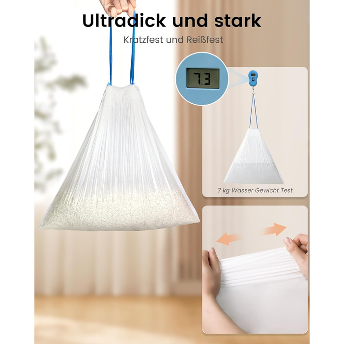 Автоматичний туалет для котів LELO PAWS, 65л, самоочисний, з контролем запаху, керування через APP, електричний, XXL, з мішком для сміття та килимком, для кількох котів, білий (блакитний)