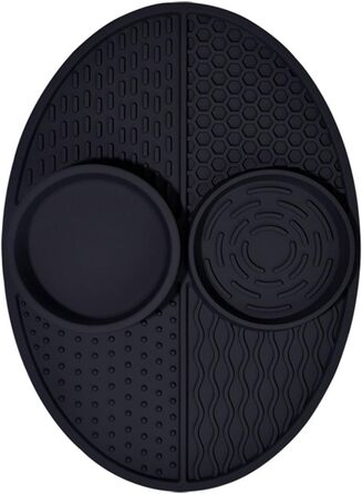 Килимок-смоктач для собак та котів, силіконовий, чорний - повільне годування, антизадуха