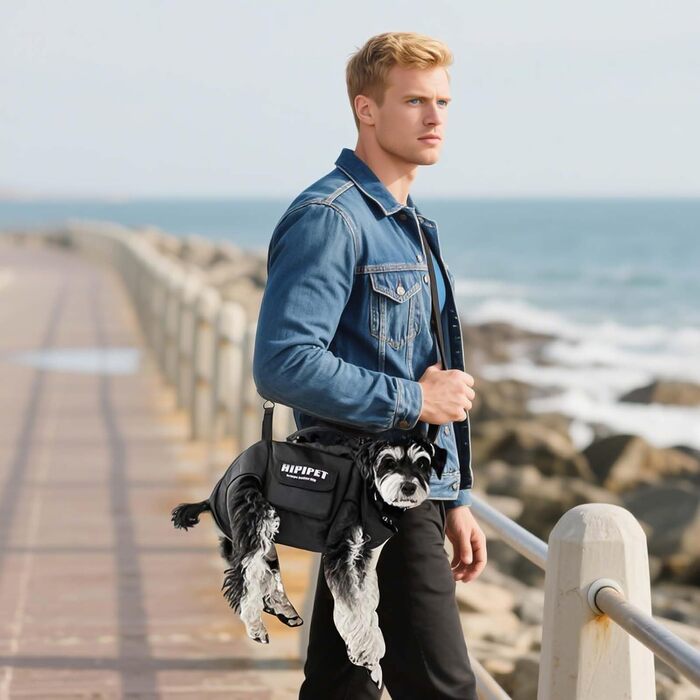 PETCUTE Сумка-переноска для собак 4 в 1, XL, чорна: переноска, рюкзак, гамак, ліжко