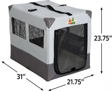 Клітка для тварин Midwest Homes for Pets Zeltbox, портативна, 91 x 65 x 71 см (внутрішні розміри 78 x 54 x 61 см)