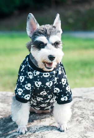 Піжама для собак з принтом черепа на Halloween, XL, біла. Костюм-піжама для собак, костюм на Хелловін, XL