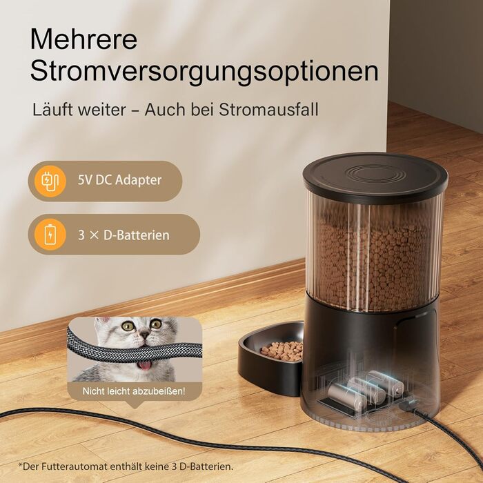 Автомат годування котів IMIPAW 5G WiFi, керування через додаток, 4L, для котів та собак