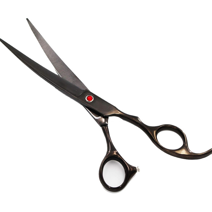 Набір професійних ножиць для грумінгу собак 6CR Edelstahl, комплект для догляду за тваринами: прямі, тонкі та вигнуті ножиці, гребінець для собак та котів