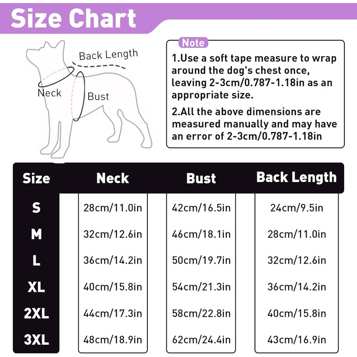 Водонепроникна та вітрозахисна жилетка для собак з D-кільцем, тепла зимова куртка для собак (Lila, S)