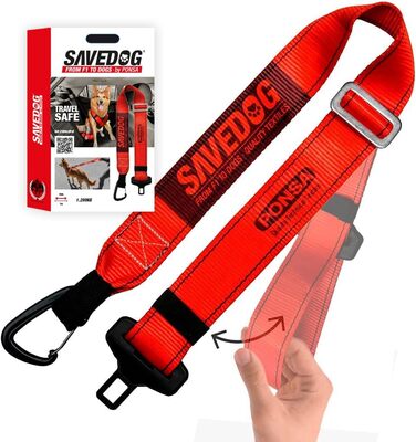 PONSA SAVEDOG: Безпечний поводок-переноска для собак. Міцний, вантажопідйомність 1000 кг, відповідає ISO 27955:2010