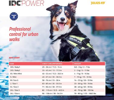 Шлея для собак IDC Powerharness, розмір 0/M, до 2 тонн, чорна/сіра