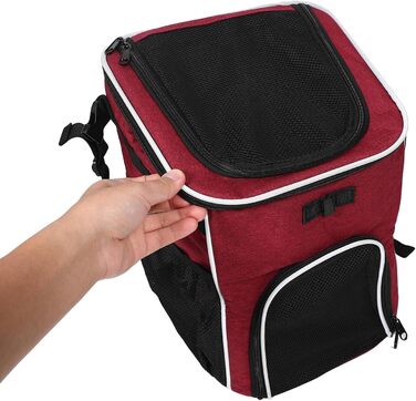 Транспортна коробка для собак FONDOTIN: рюкзак для маленьких собак з віднімним плечовим ременем, дихаюча сітка, складна та міцна для подорожей та активного відпочинку