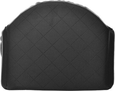 Автоматичний автокрісло для собак 2в1 | Універсальне миюче автокрісло для заднього та переднього сидіння | Лежанка для собак та котів | Чорний колір | Штучна шкіра, пухнастий плюш | 48 x 48 см