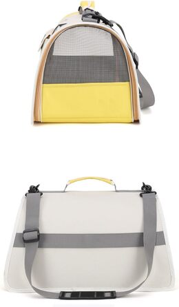 Сумка-переноска для тварин, складана, дихаюча, велика місткість, з вікном, для подорожей - комфортна, міцна з металевим каркасом, ідеальна для прогулянок