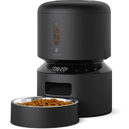 Автомат годування котів PETLIBRO для вологого корму з мискою з нержавіючої сталі, з напівпровідниковим охолодженням, Wi-Fi управління через додаток, 3 дні свіжості, годівниця для вологого корму (темно-сірий)